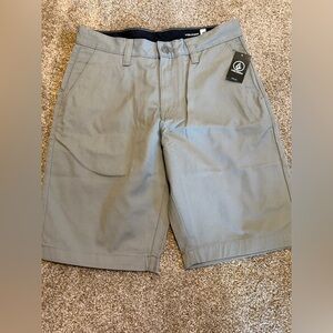 Volcom Men's Charcoal Flat Front Shorts